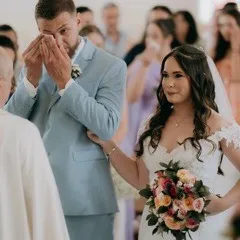 Foto da cerimônia de casamento marcada como favorita na galeria